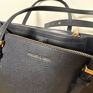 Charles & Keith Sansa Black Tote Bag
